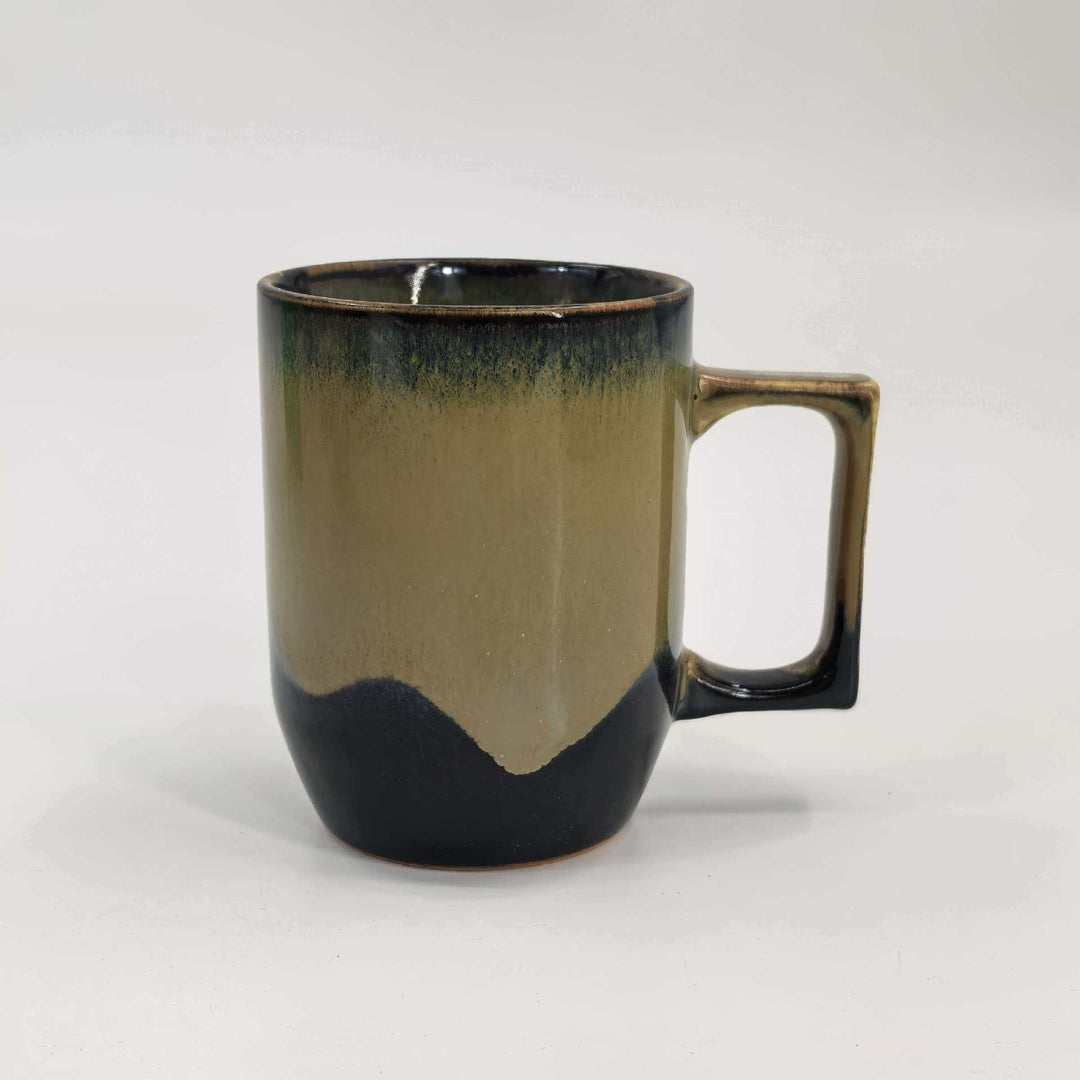 Ceramic coffee cup 346 ml with burning effect