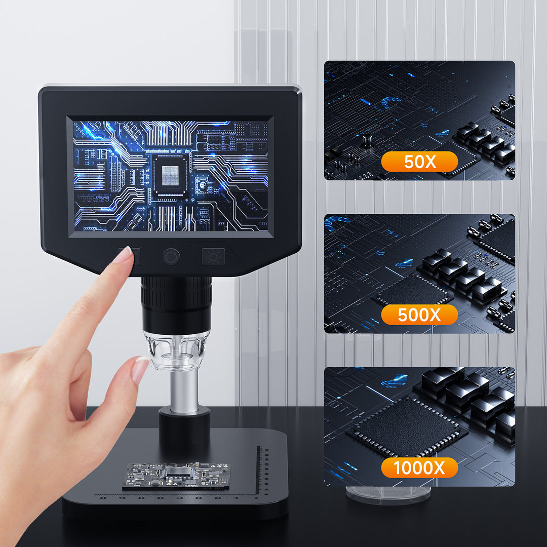 Digital microscope, 1600x magnification, USB operation