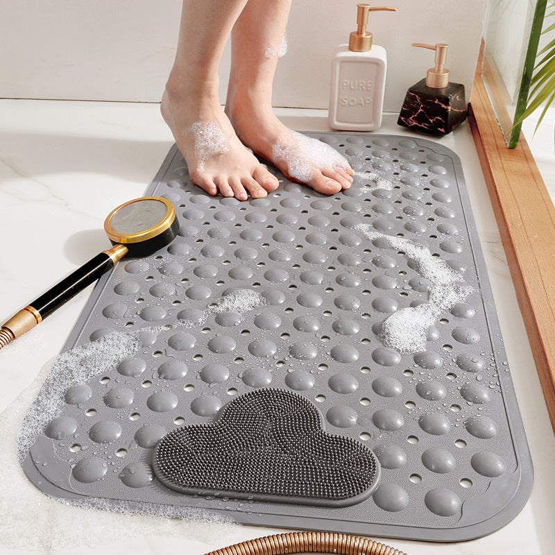 Bathroom mat flock fabric, absorbent, non-slip