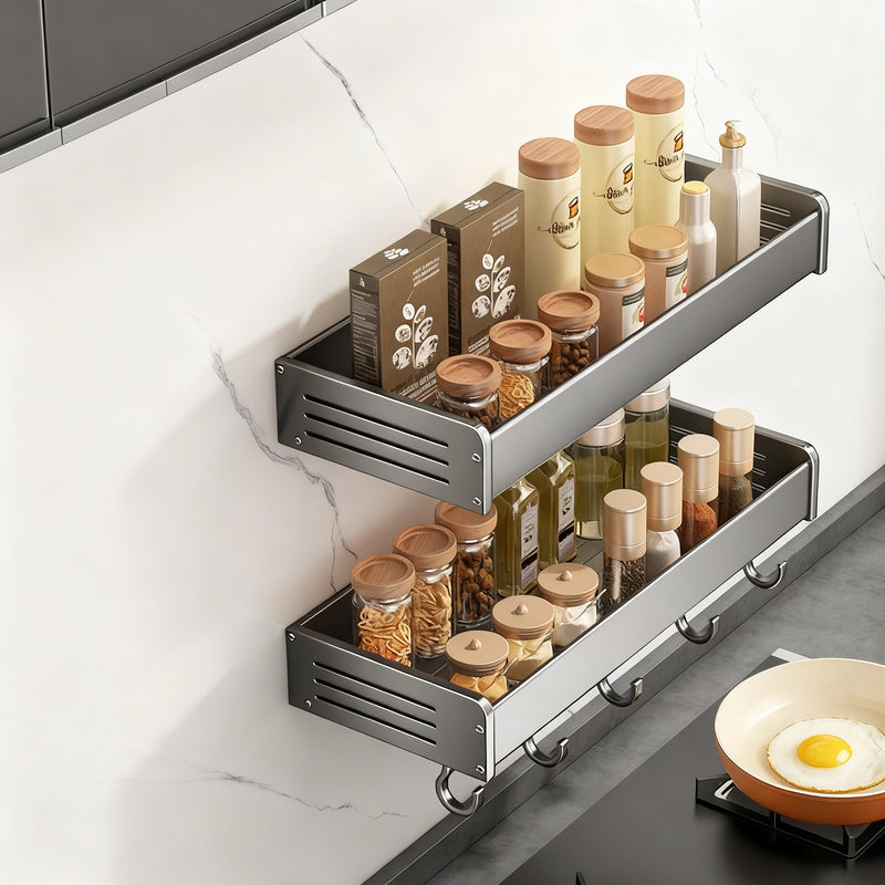 Stainless Steel Kitchen Wall Shelf