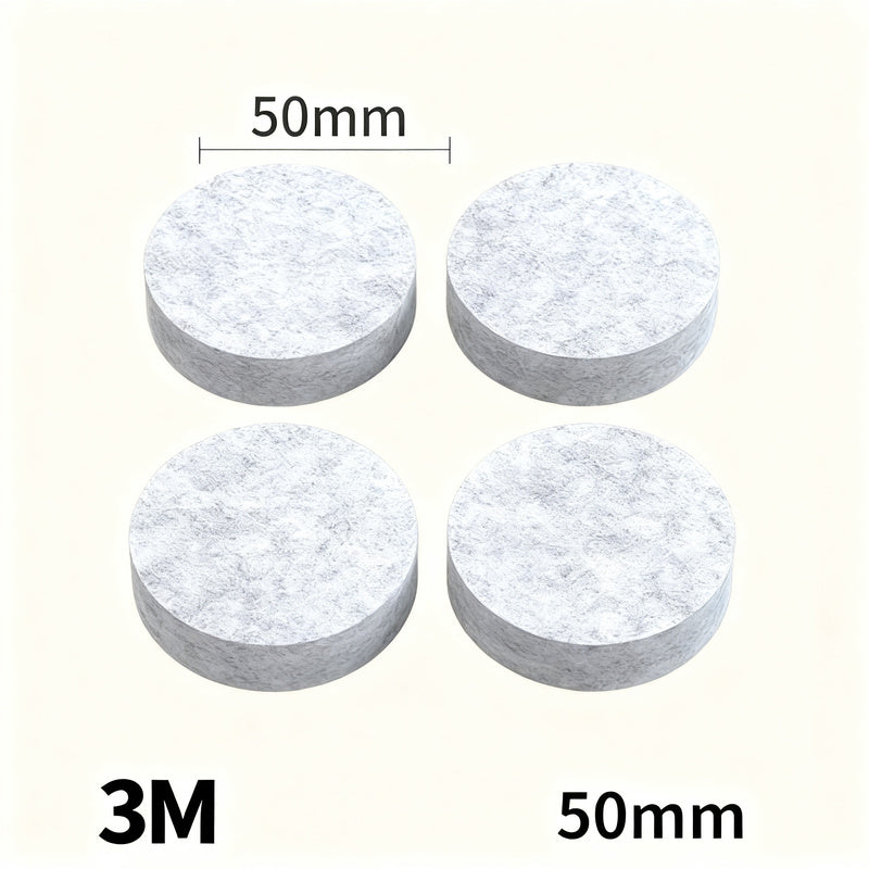 Felt chair glides, self-adhesive, furniture protection