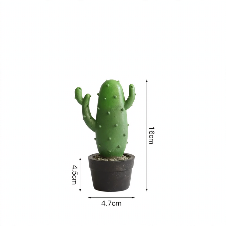 Resin decorative figure cactus, Nordic design