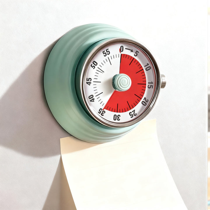 Mechanical kitchen timer with magnet