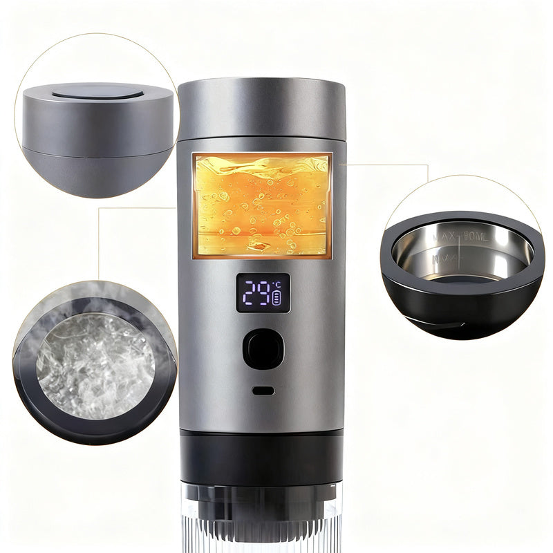 Portable espresso coffee machine with battery, 0.5 L