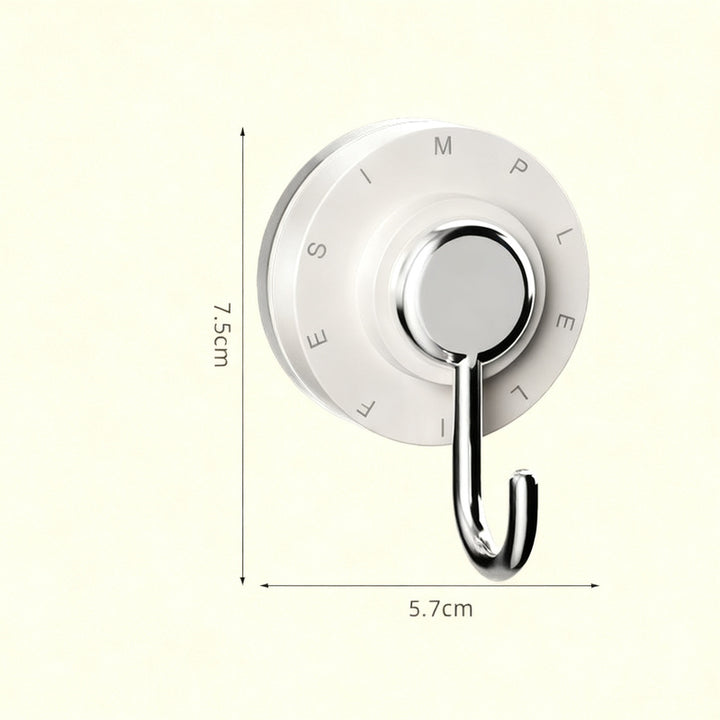 Suction cup hook, swivel, no drilling
