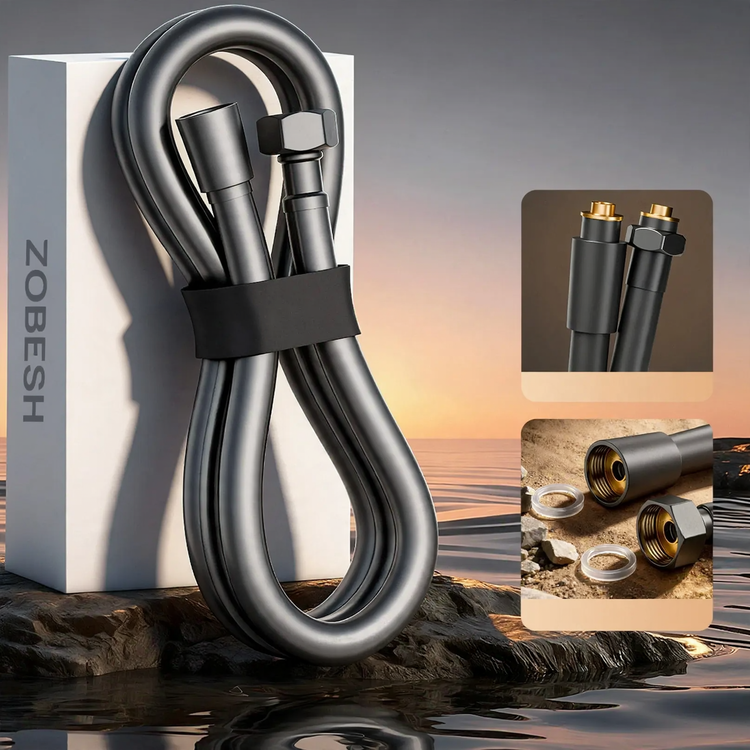 Shower hose PVC, 1.5 m or 2.0 m