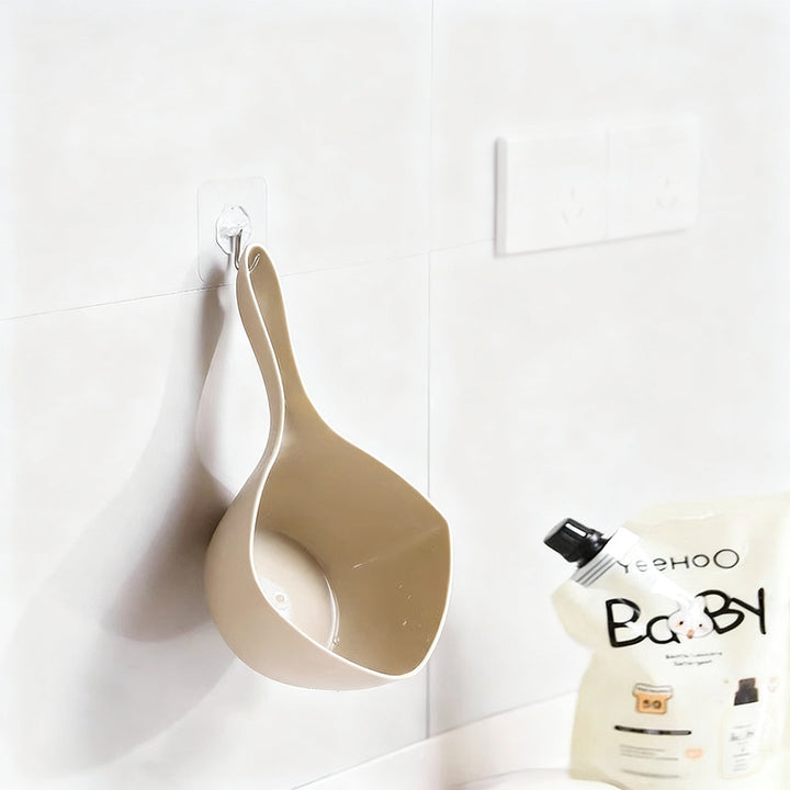 Plastic water scooper with long handle