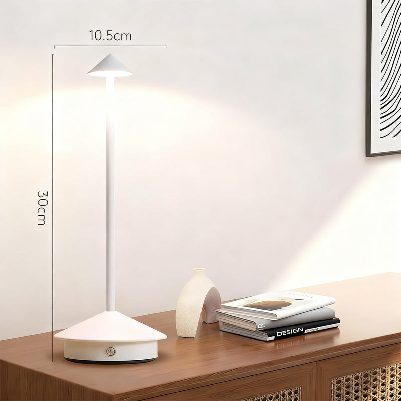 Mushroom bedside lamp with touch switch