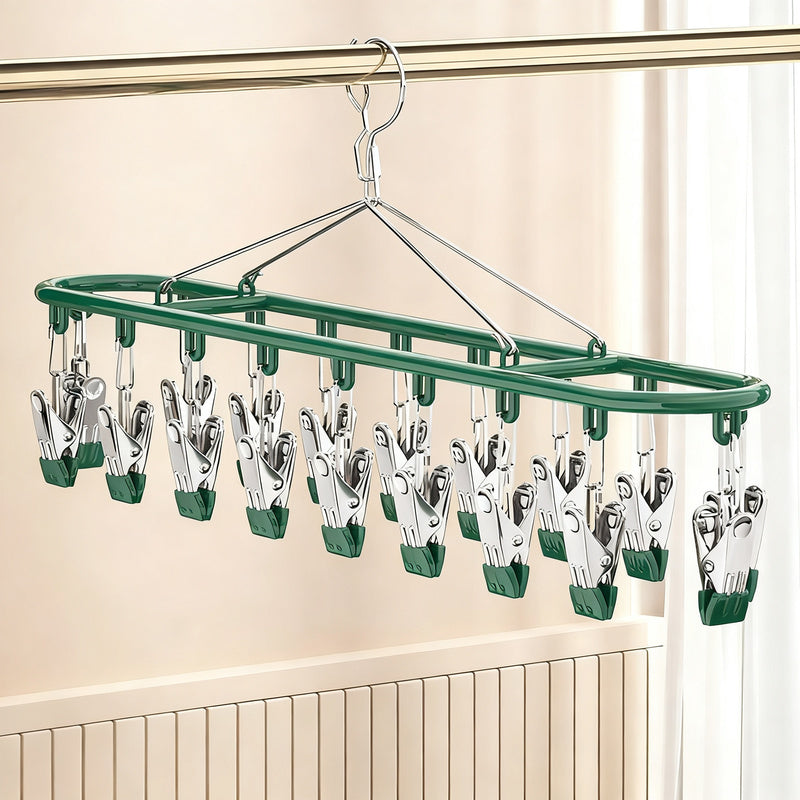 Steel clothespin holder, 18–20 clips