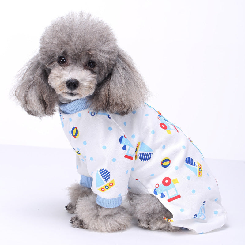 Dog overall made of cotton, autumn and winter