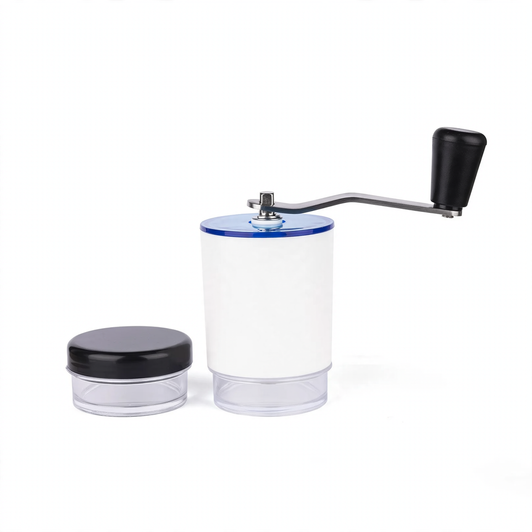 Hand crank coffee grinder, portable