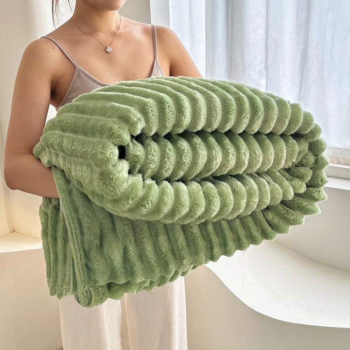 Fleece wool blanket, 800–1000 g, four seasons