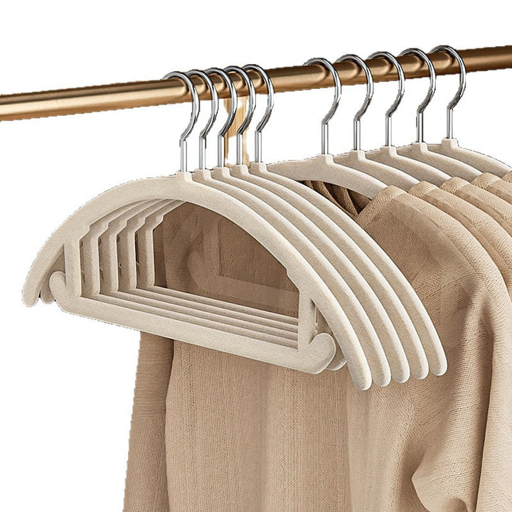 Flocked coat hangers, non-slip, 42 cm
