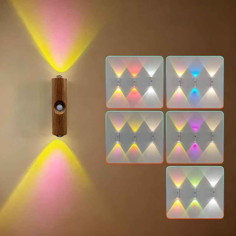 Wall lamp with motion sensor and LED