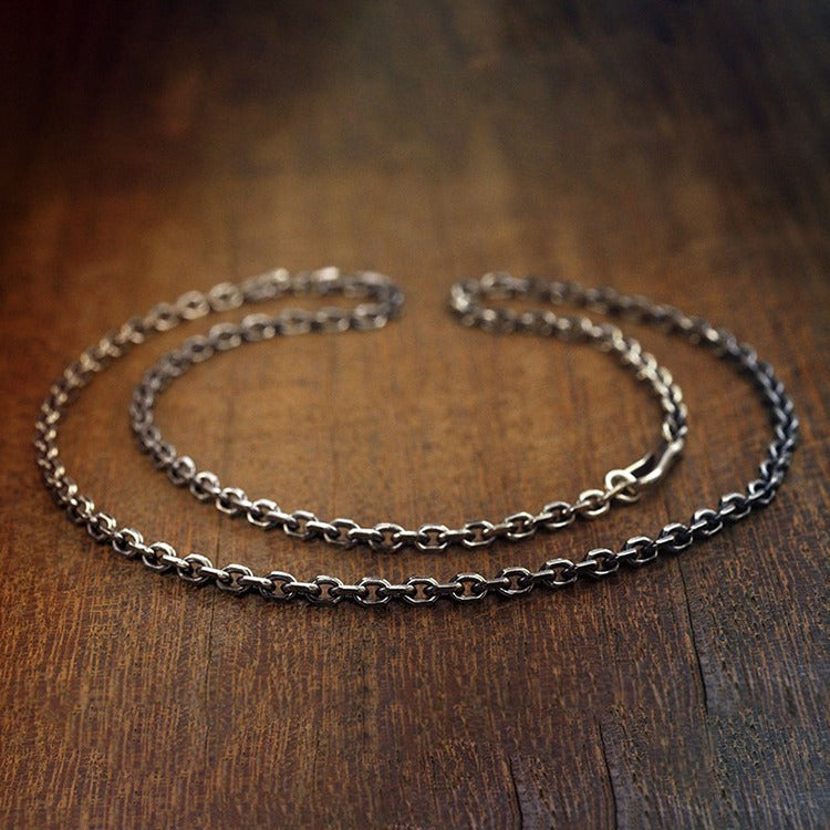 Cross necklace, silver-plated
