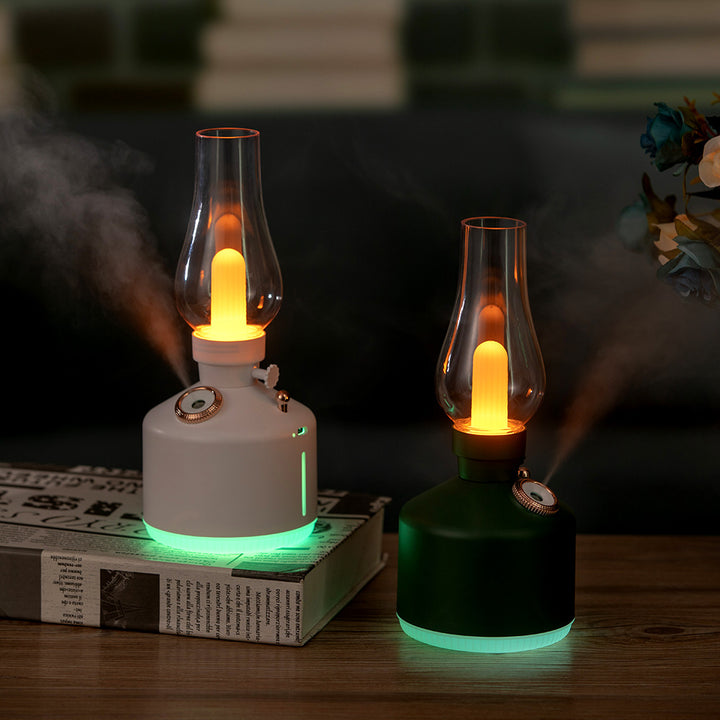 Compact aromatherapy lamp with ultrasonic nebulizer, model LA-0621
