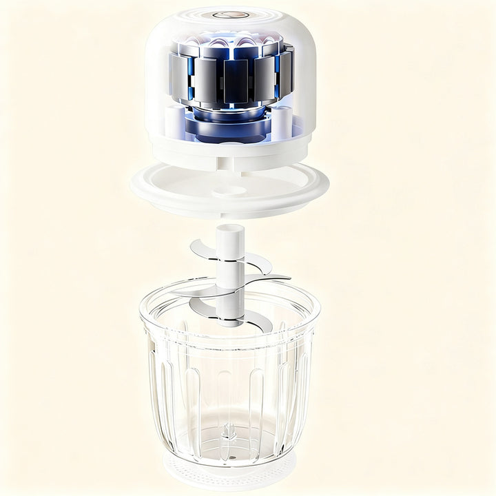 Electric garlic chopper, portable