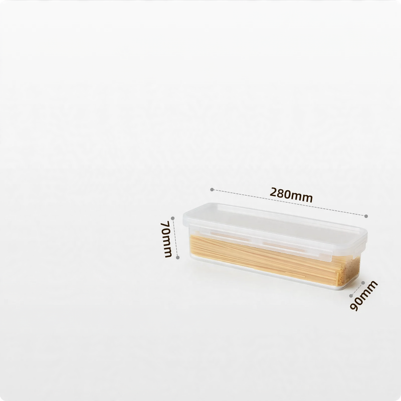 Plastic storage containers, 200–900 ml