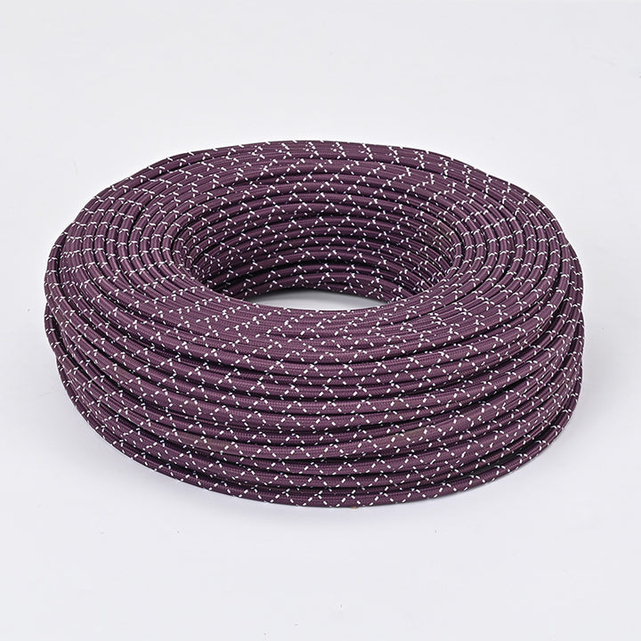 Textile-encased power cable 2×0.75 mm²