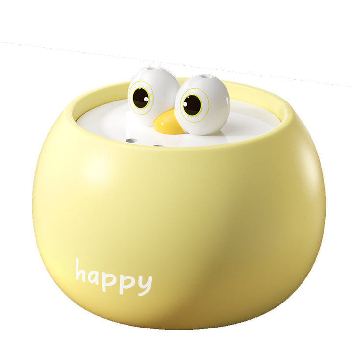 Ceramic water dispenser for cats and dogs with circulation