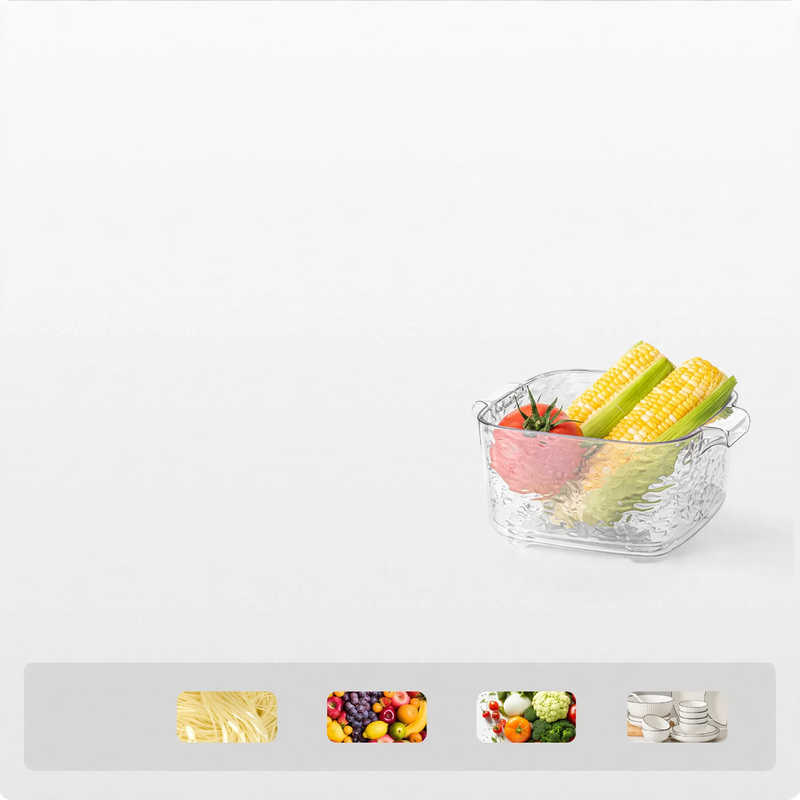 Plastic kitchen strainer, multilayer