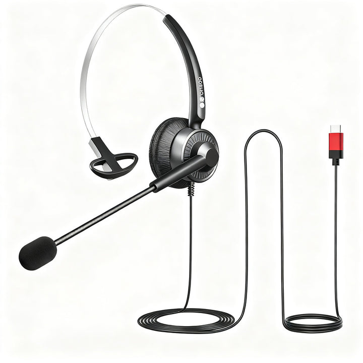 Bai'en DH800 Call Center Agent Telemarketing Outbound Customer Service Headset Computer Mobile Phone Telephone Headset