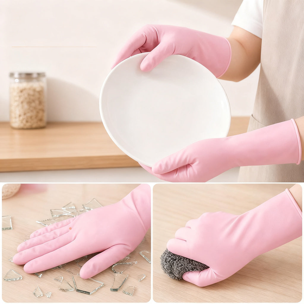 Thick household gloves for kitchen and cleaning
