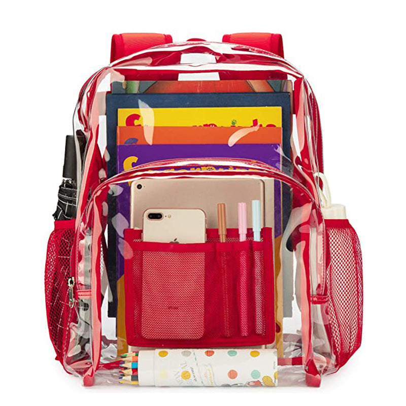 Transparent PVC backpack, waterproof, 20–35 L