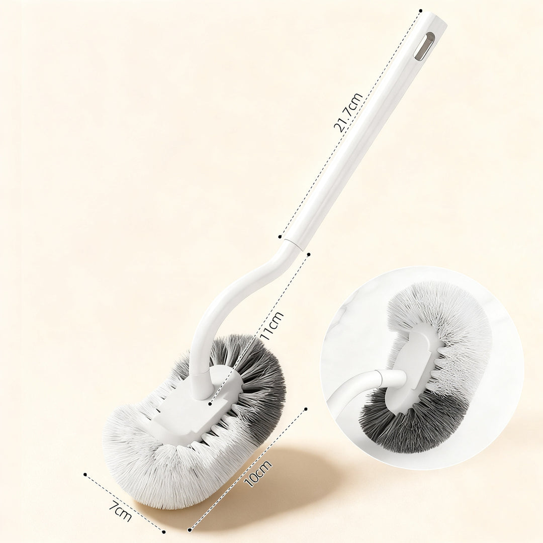 Toilet brush with wall holder