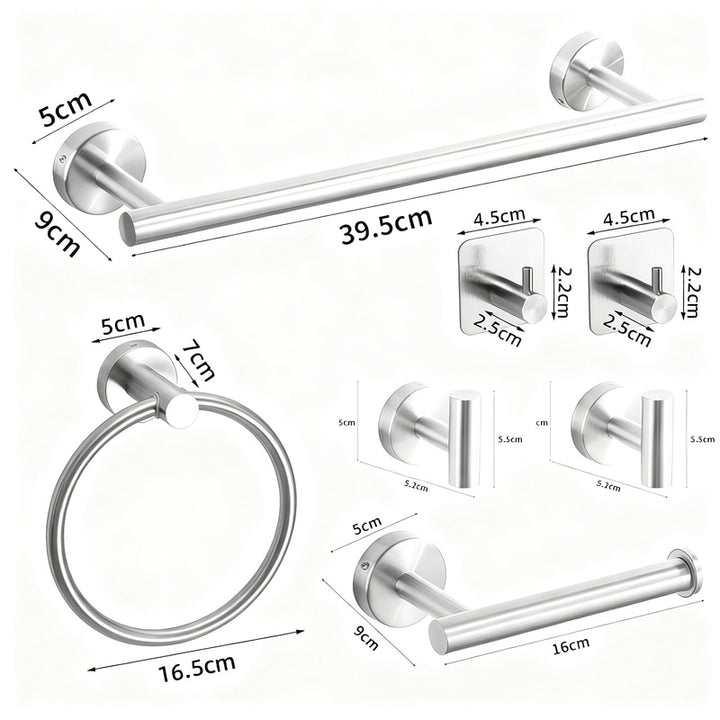 Stainless steel wall hooks, adhesive, bathroom and kitchen