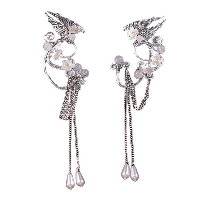 Ear clip without ear hole, handwoven