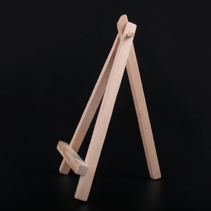 Small wooden easel made of pine