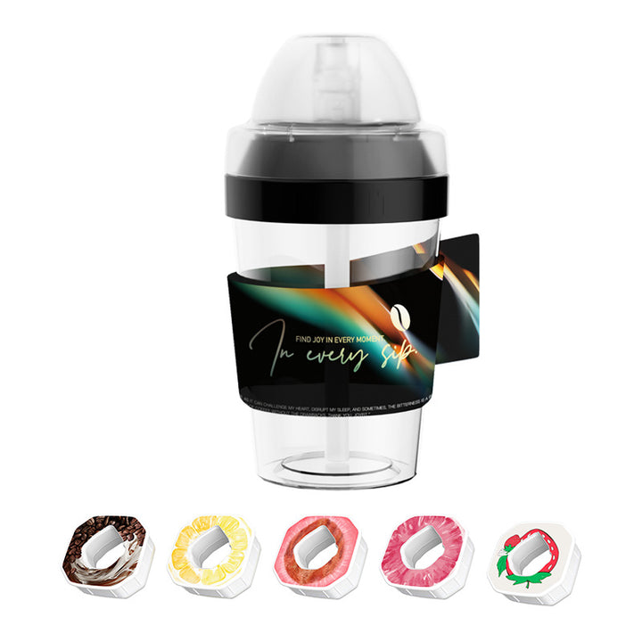 Sports water bottle with straw, 400 ml