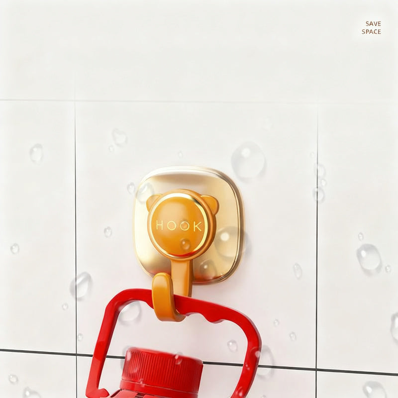 Self-adhesive wall hook, load-bearing