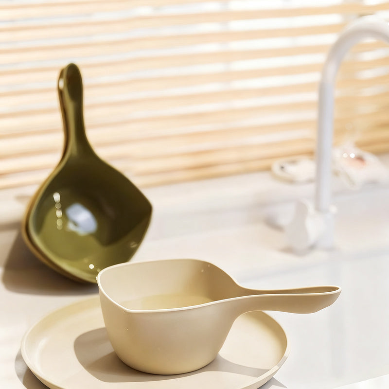 Plastic water scooper with long handle