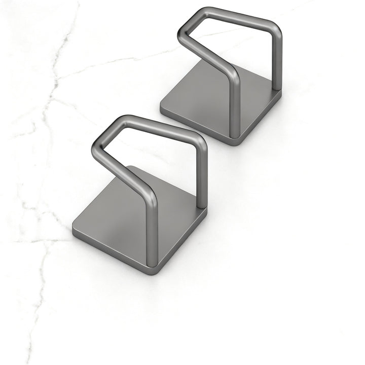 Stainless steel hooks for under-cabinet, no drilling