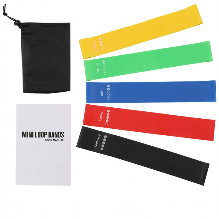 Resistance bands made of TPE, different strengths