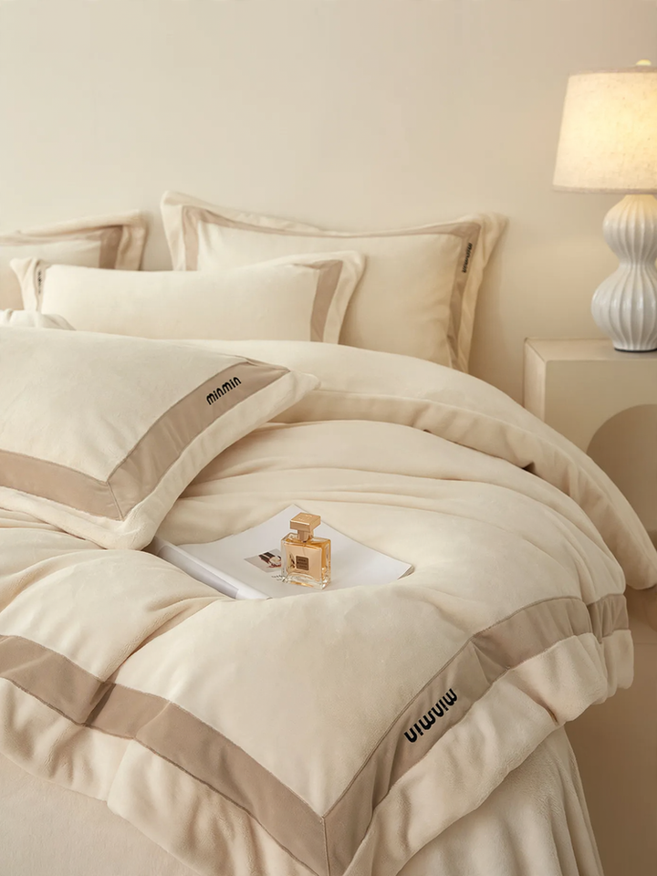 Milk fiber bedding set, 4-piece, extra warm