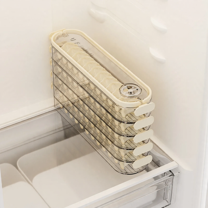 Multilayer storage box for dumplings