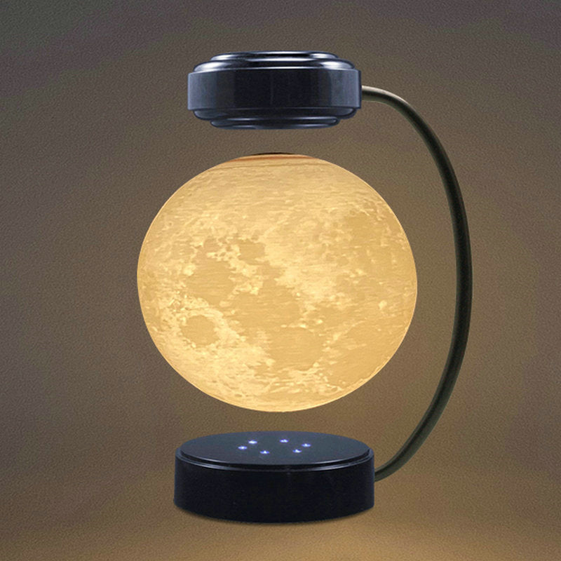 Magnetic floating light moon with LED