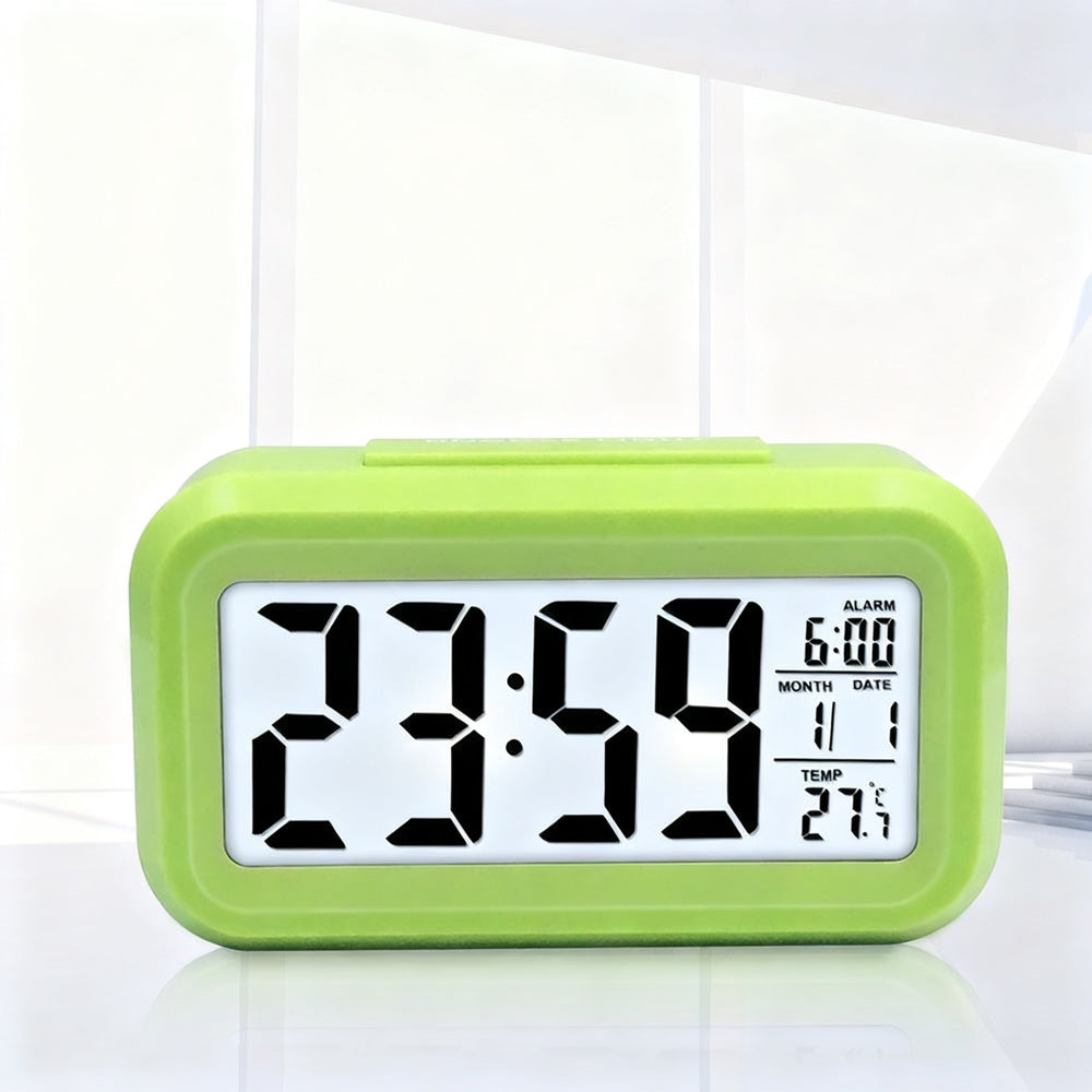 Digital Alarm Clock Light with LED Display