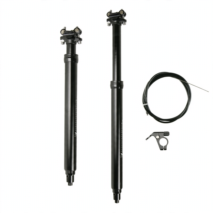 Aluminum seat post, 125 mm adjustable stroke, various diameters