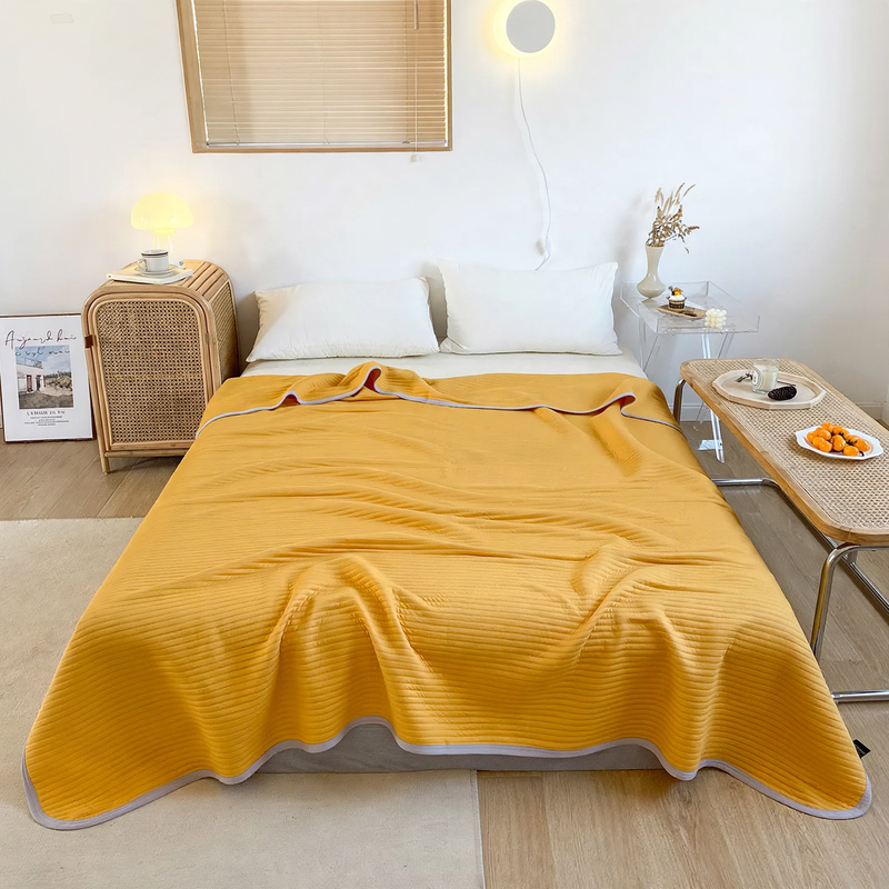 Cotton summer blanket, machine washable