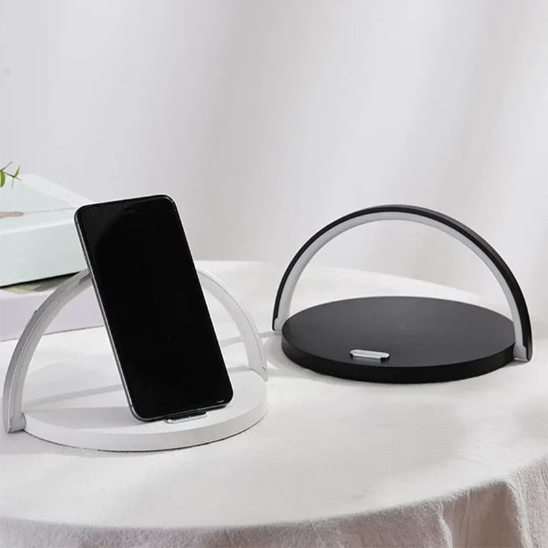 3-in-1 Wireless Charger, Phone Stand, and Stornfield LED Lamp