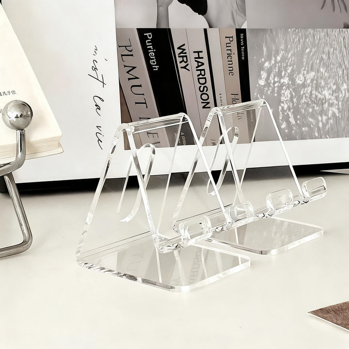 Handy holder made of acrylic, foldable