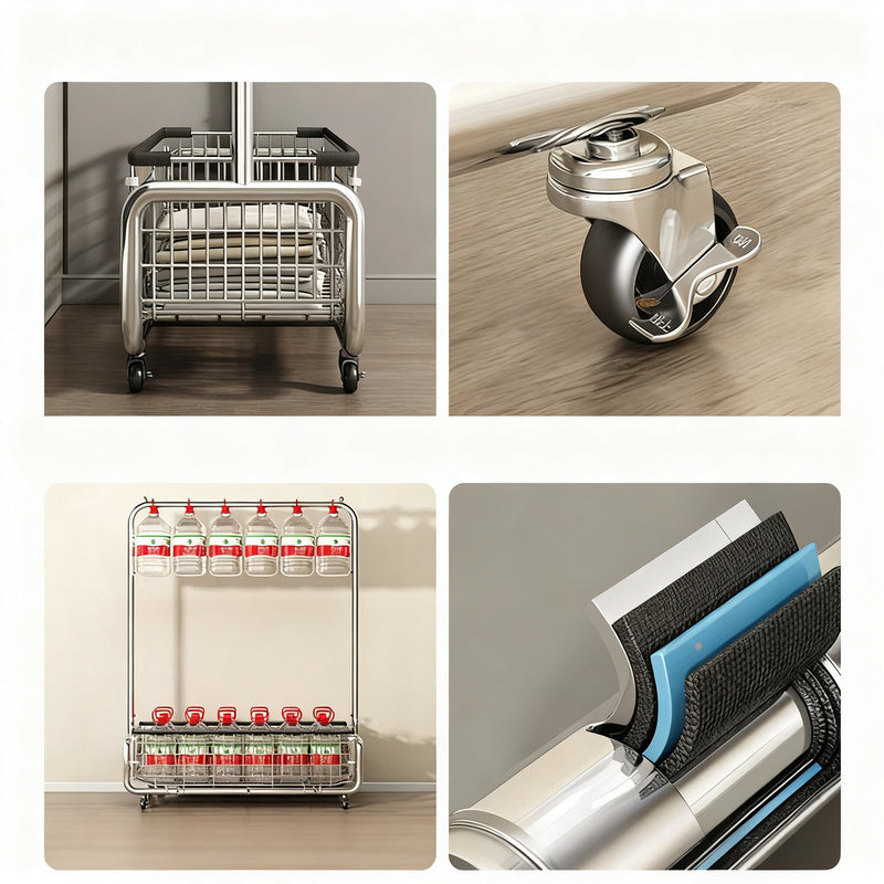 Mobile steel dress rack