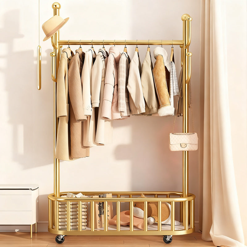 Mobile wardrobe made of carbon steel, Nordic