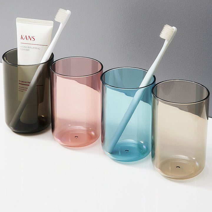 Toothbrush cup made of plastic