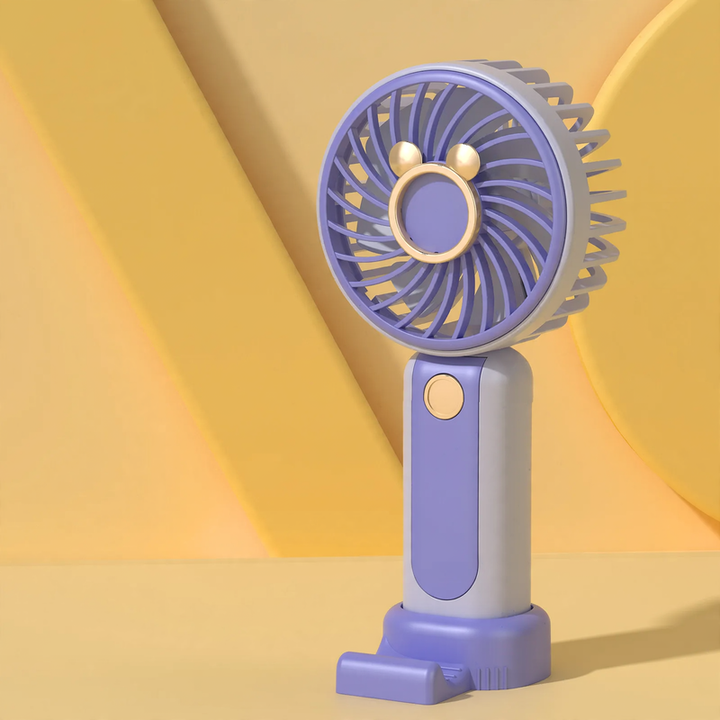 Portable hand fan with battery, 3 levels