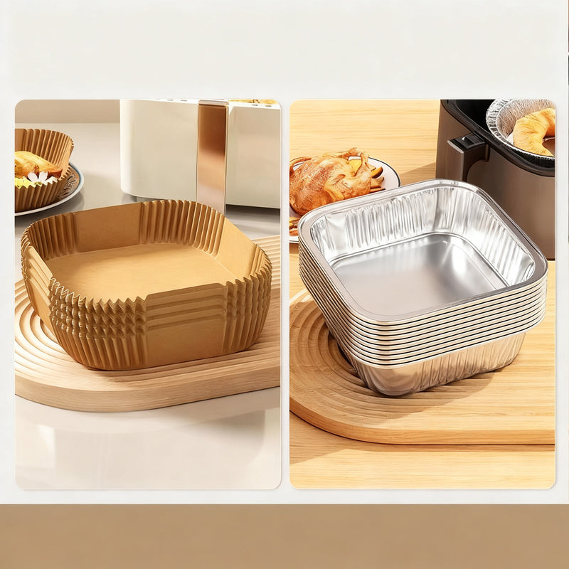Aluminum baking molds for air fryers and ovens